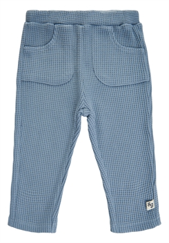 Soft Gallery Jamie pocket waffle pants - Faded Denim